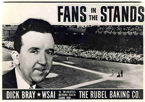 Dick Bray a Cincinnati Reds broadcaster Fans In The Stands promotion